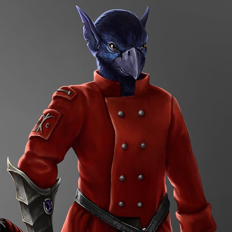 Grimkin Commander character art from Murdoch's Choice by author Wayne D. Kramer