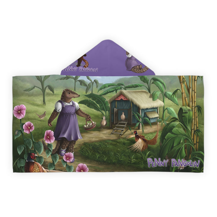 Penny Pangolin Youth Hooded Towel