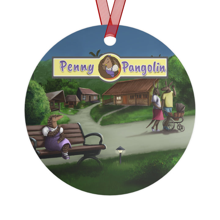 Penny Pangolin Metal Ornament