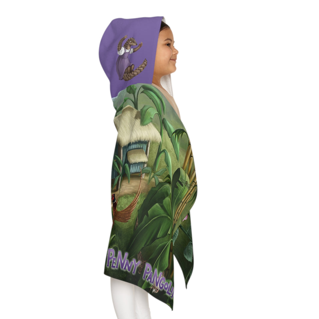 Penny Pangolin Youth Hooded Towel