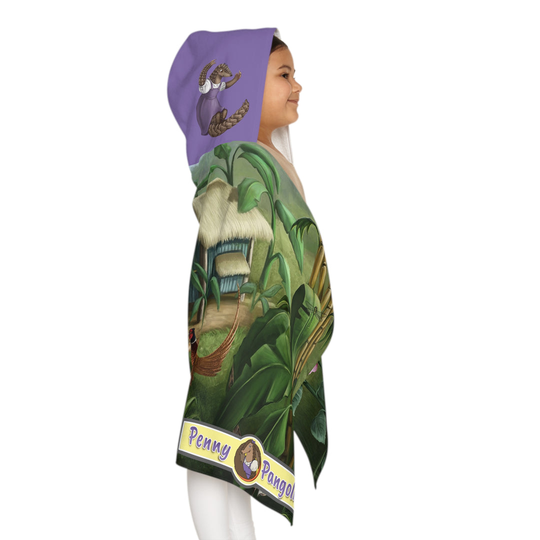 Penny Pangolin Youth Hooded Towel