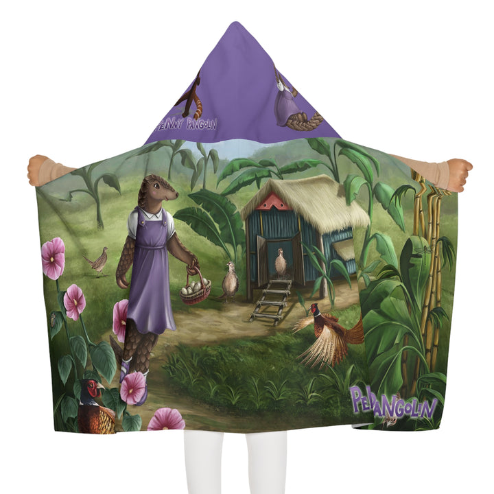 Penny Pangolin Youth Hooded Towel