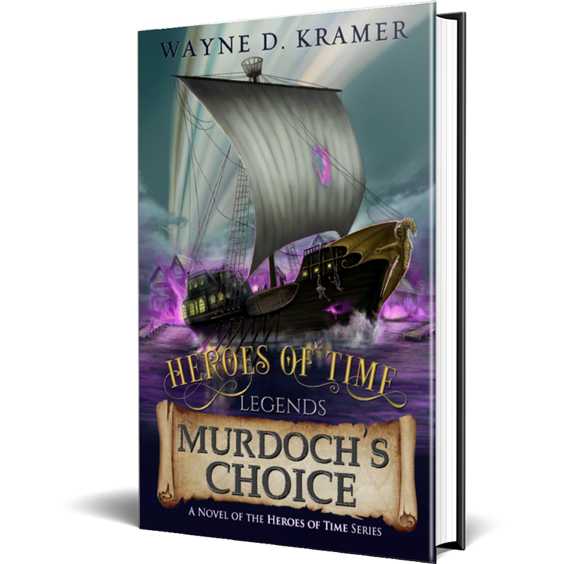 Hardcover display of Murdoch's Choice by author Wayne D. Kramer
