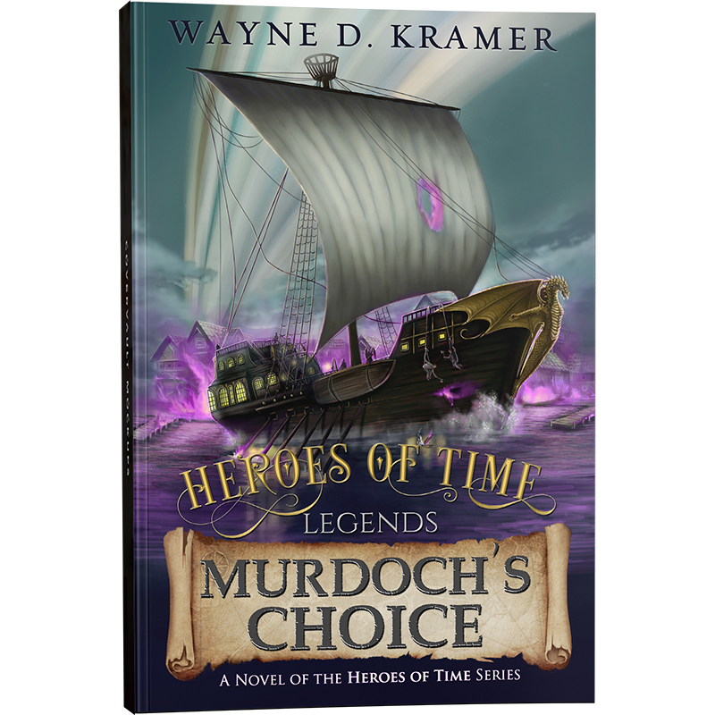 Paperback display of Murdoch's Choice by author Wayne D. Kramer