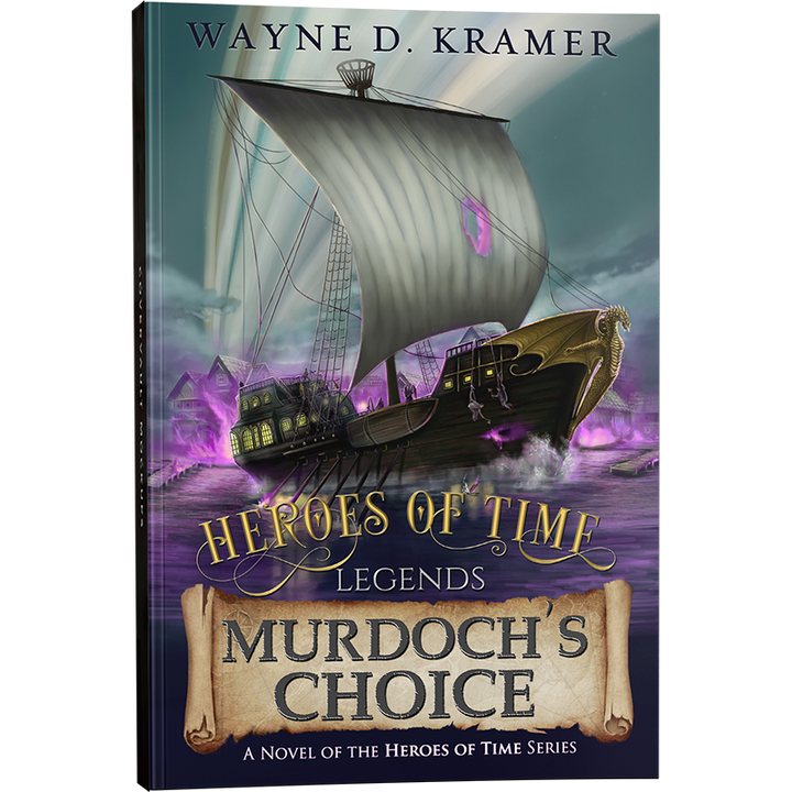 Paperback display of Murdoch's Choice by author Wayne D. Kramer