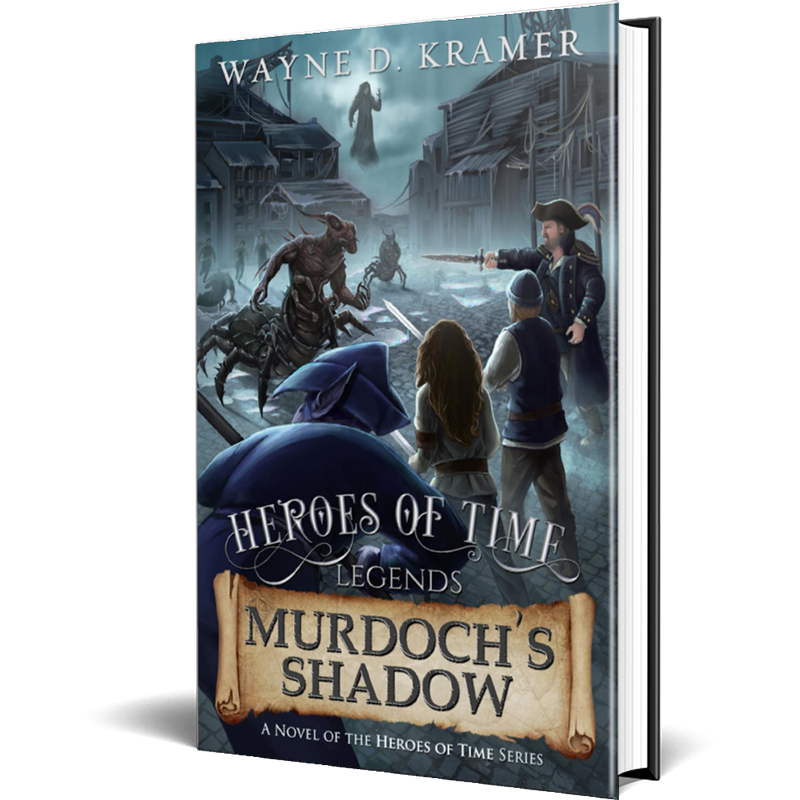 Hardcover display of Murdoch's Shadow by author Wayne D. Kramer