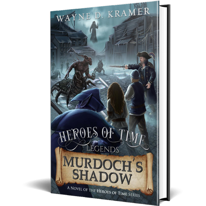 Hardcover display of Murdoch's Shadow by author Wayne D. Kramer