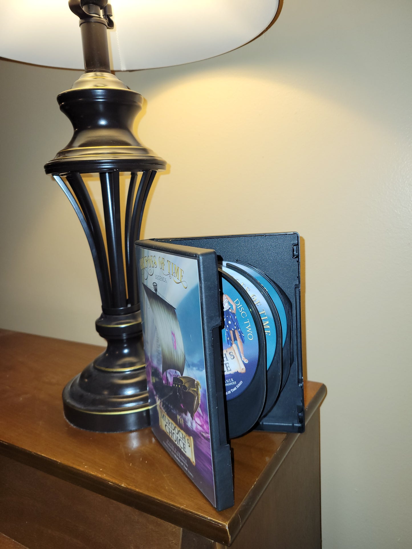 Murdoch's Choice Audiobook CD Deluxe Set standing open on display