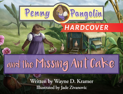 Front cover art of Penny Pangolin and the Missing Ant Cake, Children's Picture Book by author Wayne D. Kramer